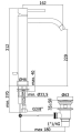 Paffoni Light bateria umywalkowa wysoka LIG085CR