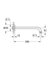 Grohe Grohtherm zestaw podtynkowy z deszczownicą 210mm, ramię 286mm 34729000