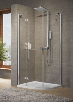 Novellini Brera R kabina półokrągła 90x90cm, profil chrom, szkło bezbarwne BRERAR90-1K