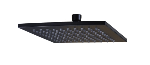 Paffoni Syncro Black deszczownica kwadratowa 20x20cm, czarny mat ZSOF075NO