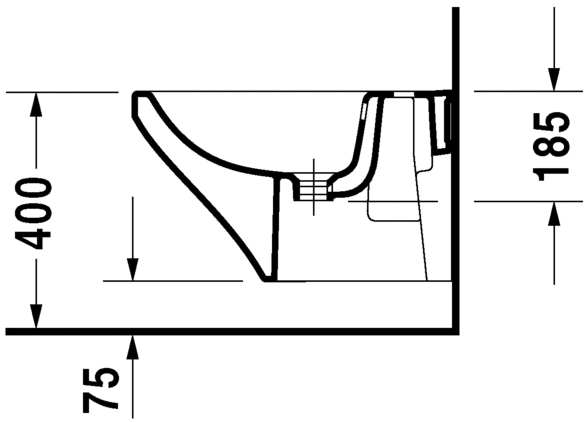 Duravit Durastyle bidet podwieszany 54x37cm 2287150000