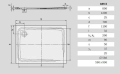 Kaldewei SuperPlan brodzik prostokątny 80x120x2,5cm z obniżonym nośnikiem styropianowym model 389-5 4473.4798.0001