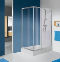 Sanplast TX5b kabina prostokątna 90x80cm KN/TX5b-80x90-W0, profile srebrny mat, szkło bezbarwne 600-271-0190-39-401