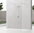 Novellini Kuadra HF Walk-In ścianka wolnostojąca 154cm, szkło bezbarwne, chrom KUADFC156-1K