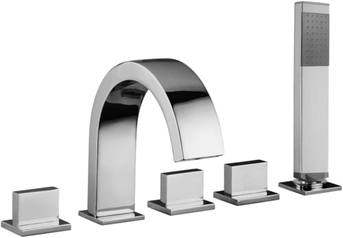 Paffoni Level Piatta bateria wannowa 5-otw. LEP044CR