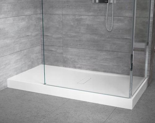 Novellini Custom brodzik prostokątny 100x80x12cm ze zintegrowaną obudową, biały CU1008011-30