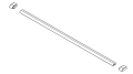 RONAL Annea black listwa progowa, czarny mat S.ANE.06