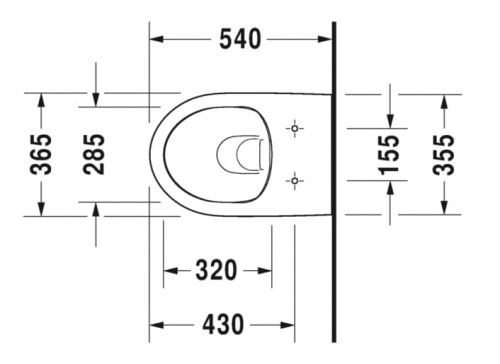 Duravit Durastyle Basic miska podwieszana 54x36,5cm Rimless z deską wolnoopadajacą 45620900A1