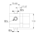 Kludi element podtynkowy baterii wannowo-prysznicowej 38636