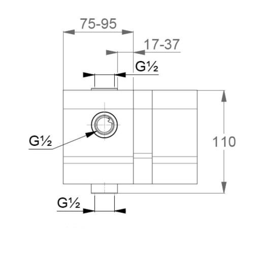Kludi element podtynkowy baterii wannowo-prysznicowej 38636