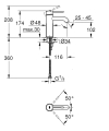 Grohe Essence S-size bateria umywalkowa, brushed hard graphite 23590AL1