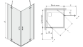 wymiar A 2003 mm, wymiar B=C 765-785 mm, wymiar D 178 mm, wymiar E 615 mm, wymiar X 850 mm