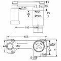 Kludi element podtynkowy baterii umywalkowej 38242