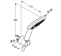 Kludi FreshLine 3S zestaw natryskowy punktowy 6795005-00