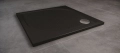 Sanswiss Marblemate brodzik kwadratowy 80x80cm, czarny granit WMQ0800154