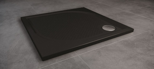 Sanswiss Marblemate brodzik kwadratowy 80x80cm, czarny granit WMQ0800154