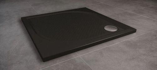 Sanswiss Marblemate brodzik kwadratowy 80x80cm, czarny granit WMQ0800154