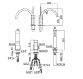 Paffoni Level Standard bateria wannowa 3-otw. LES040CR