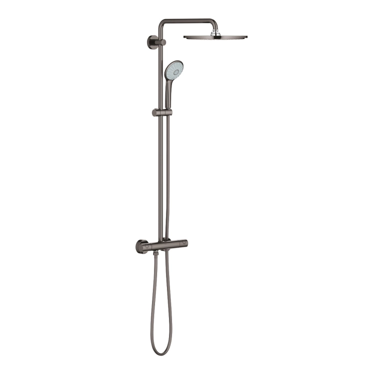 Grohe Euphoria System 310, system prysznicowy z termostatem, hard graphite 26075A00