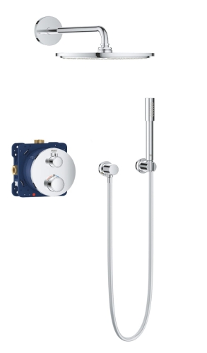 Grohe Grohtherm komplet prysznicowy z deszczownicą 310mm i termostatem 34731000
