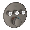 GROHE Grohtherm SmartControl bateria termostatyczna do obsługii 3 wyjść, element zewnętrzny, brushed hard graphite 29121AL0