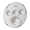 GROHE Grohtherm SmartControl bateria termostatyczna do obsługii 3 wyjść, element zewnętrzny, stal nierdzewna 29121DC0