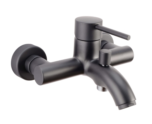 Emmevi Piper bateria wannowa ścienna, czarny mat 45001NO