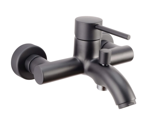 Emmevi Piper bateria wannowa ścienna, czarny mat 45001NO
