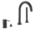 Emmevi Piper bateria wannowa 4-otw. czarny mat 45120NO