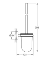 Grohe Essentials szczotka toaletowa, warm sunset 40374DA1