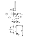 Grohe Plus S-size bateria wanna ścienna z natryskiem 33547003