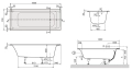 Villeroy&Boch Omnia Architectura wanna prostokątna 160x70cm UBA167ARA2V01