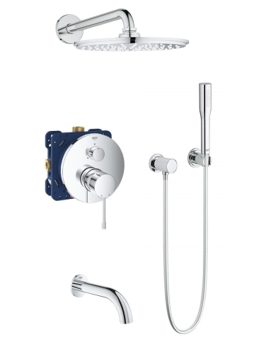 Grohe Essence zestaw wannowy podtynkowy z deszczownicą 210mm 192024ED