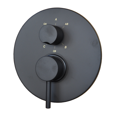 Paffoni Light Black zestaw wannowy podtynkowy z deszczownicą 22,5cm i napełnianiem, czarny mat LIG019ZSC02.NO