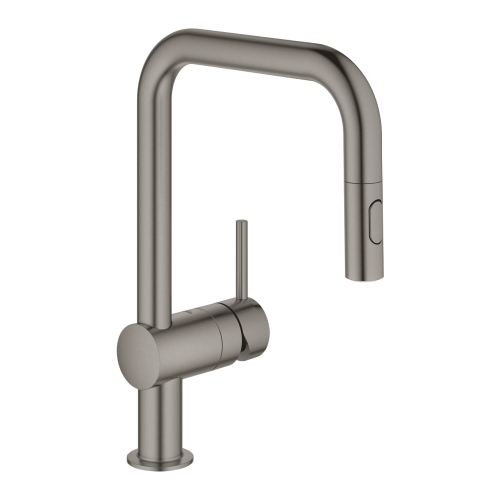 Grohe Minta bateria zlewozmywakowa z wyciąganą wylewką brushed hard graphite 32322AL2