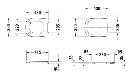 Duravit D-code deska sedesowa 0067310000