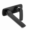 Kludi Balance bateria umywalkowa podtynkowa, L-235mm, element zewnętrzny, czarny mat/chrom 522478775