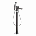 KLUDI Balance bateria wannowa wolnostojąca, czarny mat/chrom 525908775