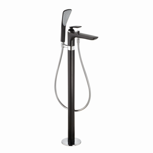 Kludi Balance bateria wannowa wolnostojąca, czarny mat/chrom 525908775