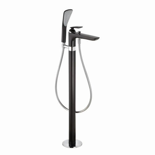 Kludi Balance bateria wannowa wolnostojąca, czarny mat/chrom 525908775