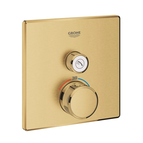 Grohe Grohtherm SmartControl Cube bateria termostatyczna do obsługii 1 wyjścia, element zewnętrzny, brushed cool sunrise 29123GN0