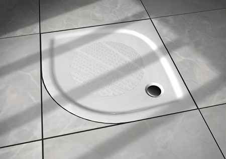 Ravak Elipso Pro brodzik półokrągły 80x80x1,5cm, promień 500 XA234401010 