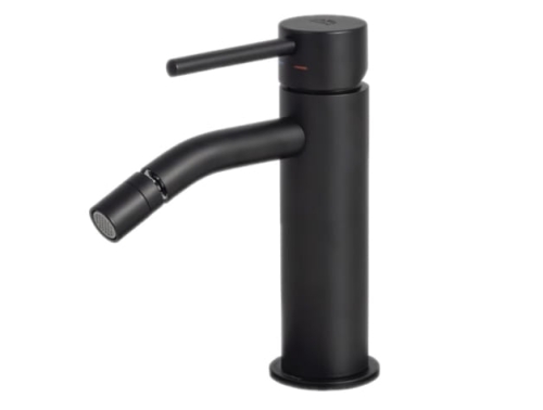 Paffoni Light black bateria bidetowa, bez korka, czarny mat LIG131NO