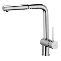 Paffoni Light bateria zlewozmywakowa z wyciąganą wylewką, chrom LIG285CR