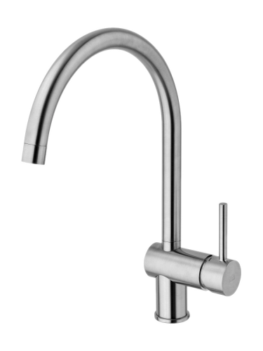 Paffoni Light bateria zlewozmywakowa, stal szczotkowana LIG280ST