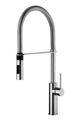 Paffoni Light bateria zlewozmywakowa z wyciąganą wylewką, chrom LIG179CR
