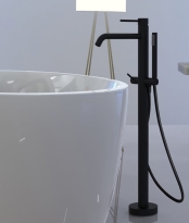Paffoni Light bateria wannowa wolnostojąca LIG032NO+LIG030
