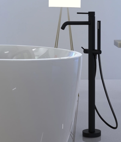 Paffoni Light bateria wannowa wolnostojąca LIG032NO+LIG030
