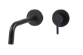 Paffoni Light Black bateria umywalkowa podtynkowa wylewka l-248mm, czarny mat LIG007NO70