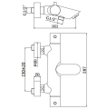 Paffoni Light bateria wannowo-natryskowa z termostatem, czarny mat LIQ022NO